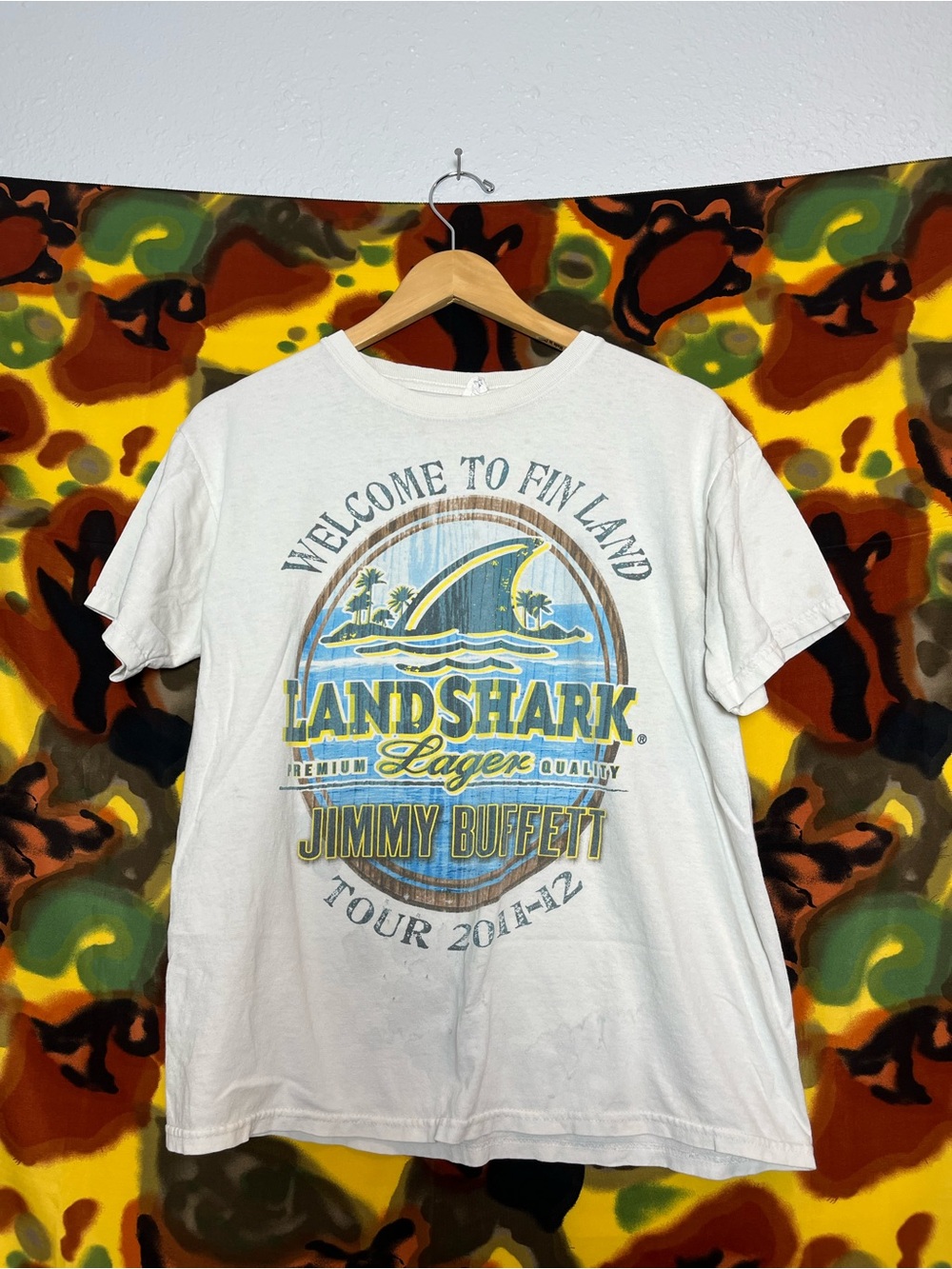 Y2K Jimmy Buffet Welcome To Finland Tour Tee Shirt Delta Size Medium